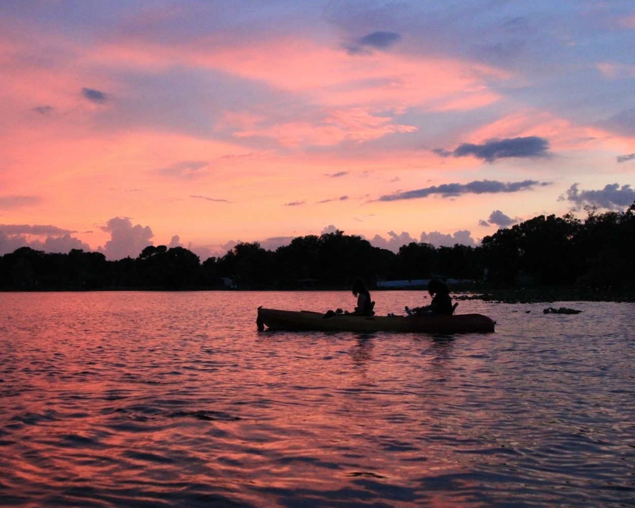 a kayak in the water